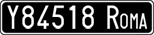 License plate of Italy, Cars (1927 year series)