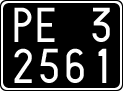 License plate of Italy, Cars (1927 year series)