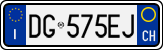 License plate of Italy, Cars (1994 year series)
