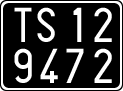 License plate of Italy, Cars (1927 year series)