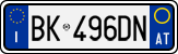 License plate of Italy, Cars (1994 year series)