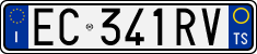 License plate of Italy, Cars (1994 year series)