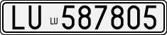 License plate of Italy, Cars (1927 year series)
