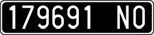 License plate of Italy, Cars (1927 year series)