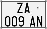 License plate of Italy, Cars (1994 year series)