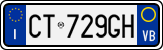 License plate of Italy, Cars (1994 year series)