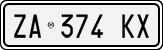 License plate of Italy, Cars (1994 year series)