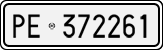 License plate of Italy, Cars (1927 year series)