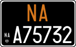 License plate of Italy, Cars (1927 year series)