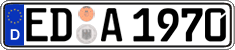 German license plate, Regular plates