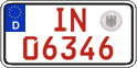 German license plate, Red license plates