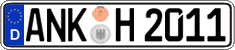 German license plate, Regular plates