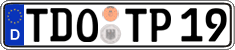 German license plate, Regular plates