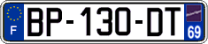 French license plate, SIV (ordinary)