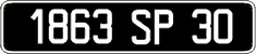 French license plate, FNI