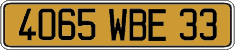 French license plate, FNI