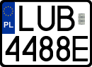 License plates of Poland, Regular car plates