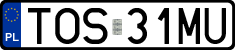 License plates of Poland, Regular car plates