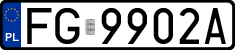 License plates of Poland, Regular car plates
