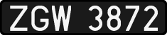 License plates of Poland, 1976 year system