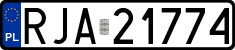 License plates of Poland, Regular car plates