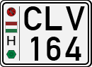 license plates of Hungary, Cars (1990)