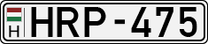 license plates of Hungary, Cars (1990)