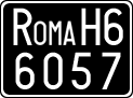 License plate of Italy, Cars (1927 year series)