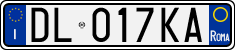 License plate of Italy, Cars (1994 year series)