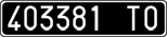 License plate of Italy, Cars (1927 year series)