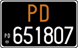 License plate of Italy, Cars (1927 year series)