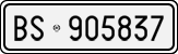 License plate of Italy, Cars (1927 year series)