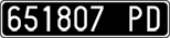 License plate of Italy, Cars (1927 year series)