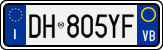 License plate of Italy, Cars (1994 year series)