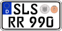 German license plate, Regular plates