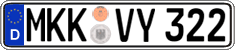 German license plate, Regular plates