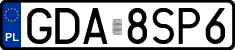 License plates of Poland, Regular car plates