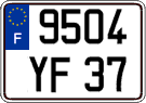 French license plate, FNI