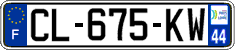 French license plate, SIV (ordinary)
