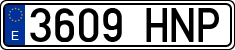 License plates of Spain, Ordinary (2000)