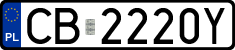 License plates of Poland, Regular car plates