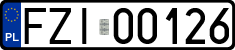 License plates of Poland, Regular car plates