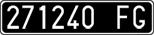 License plate of Italy, Cars (1927 year series)