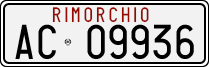 License plate of Italy, Trailers (1994 year series)