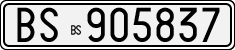 License plate of Italy, Cars (1927 year series)