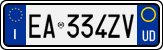 License plate of Italy, Cars (1994 year series)