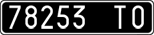 License plate of Italy, Cars (1927 year series)