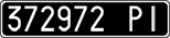 License plate of Italy, Cars (1927 year series)