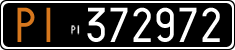 License plate of Italy, Cars (1927 year series)