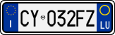 License plate of Italy, Cars (1994 year series)